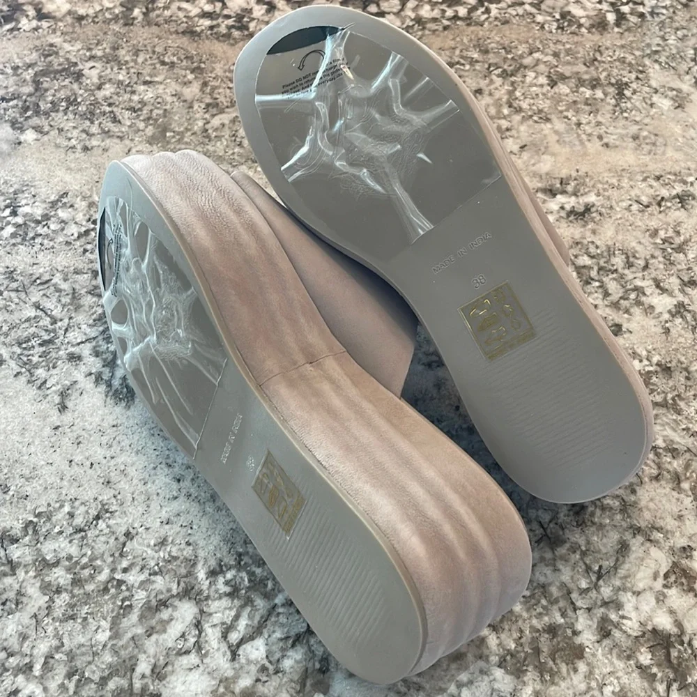 Free People Harbor Platform Sandal Indigo Blue EU 38 US 8 - Picture 8 of 9